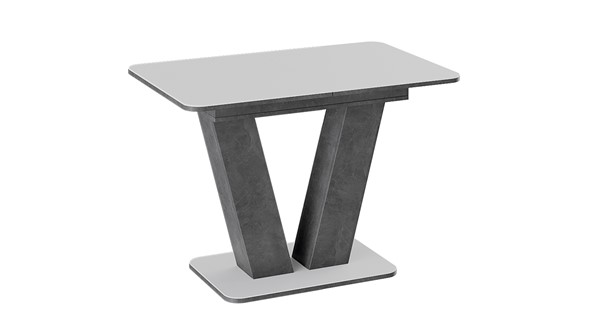 Раздвижной стол Чинзано тип 1 (Моод темный/стекло белое матовое) в Орле - изображение