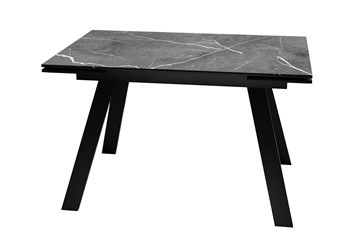 Кухонный раскладной стол DikLine DKL140 Керамика Черный мрамор/опоры черные (2 уп.) в Орле - предосмотр