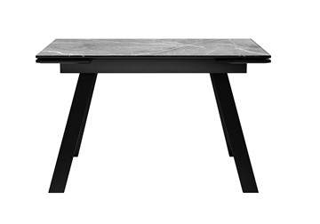 Кухонный стол раздвижной DikLine DKL140 Керамика Серый мрамор/опоры черные (2 уп.) в Орле - предосмотр 2