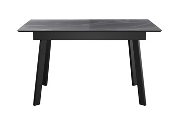 Раздвижной стол DikLine SKH125 Керамика Серый мрамор/подстолье черное/опоры черные (2 уп.) в Орле