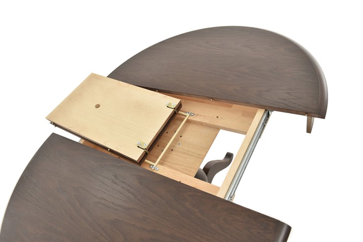 Кухонный стол раскладной Фабрицио-1 исп. Круг 820, Тон 9 (Морилка/Эмаль) в Орле - изображение 5