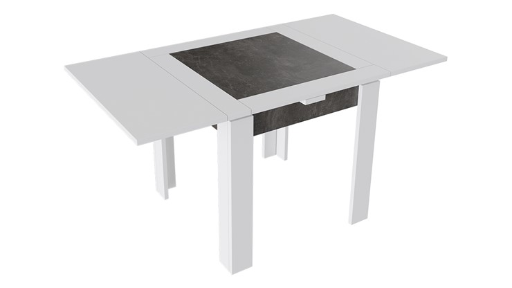 Кухонный раскладной стол Хьюстон тип 3 (Белый/Ателье темный) в Орле - изображение 1