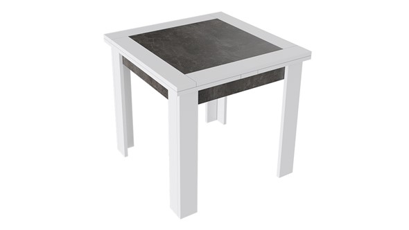 Кухонный раскладной стол Хьюстон тип 3 (Белый/Ателье темный) в Орле - изображение