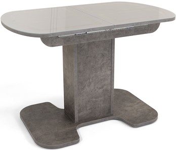 Стол раздвижной Киото-1 (ноги серый камень, серебро/серый камень) в Орле