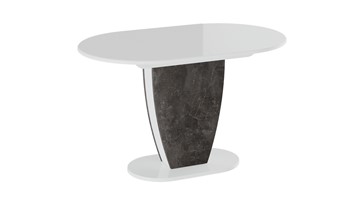 Кухонный стол раскладной Монреаль тип 1 (Белый глянец/Моод темный) в Орле