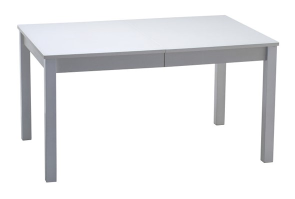 Обеденный раздвижной стол Нагано-2 стекло белое opti (хром-лак) в Орле - изображение