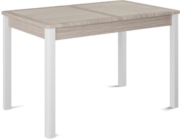 Кухонный стол раздвижной Ницца-1 ПЛ (ноги белые, плитка бежевая/лофт) в Орле