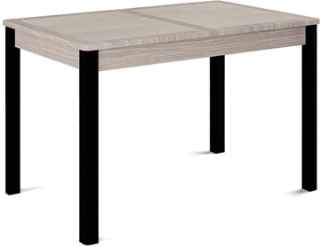 Кухонный стол раскладной Ницца-1 ПЛ (ноги черные, плитка бежевая/лофт) в Орле