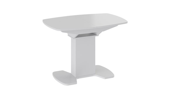 Стол раздвижной Портофино (СМ(ТД)-105.01.11(1)), цвет  Белый глянец/Стекло белое в Орле - изображение