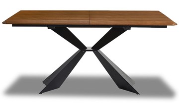 Кухонный стол раскладной T1712A: орех 160 (WK-07)/черный (PC-02) в Орле