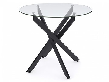 Кухонный обеденный стол Dikline R900 стекло/ножки черный металл в Орле - предосмотр