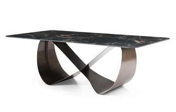Обеденный стол DT9305FCI (240) черный керамика/бронзовый в Орле