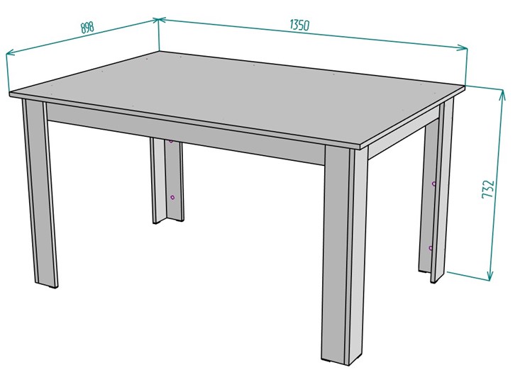 Кухонный обеденный стол T37, Белый в Орле - изображение 1