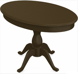 Обеденный раздвижной стол Фабрицио-1 исп. Эллипс, Тон 5 Покраска + патина (в местах фрезеровки) в Орле