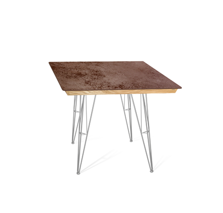 Стол на кухню SHT-TU10 (4 шт.)/ТT8 60/60 (хром лак/прозрачный лак/коричневая сепия) в Орле - изображение