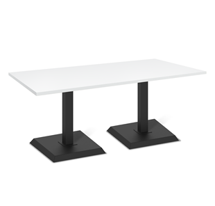 Кухонный стол SHT-TU5-BS2 (2 шт.)/ТT 120/80 (черный/белый шагрень) в Орле