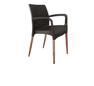 Обеденный стул SHT-ST68/S424-С (черно-коричневый/темный орех) в Орле - предосмотр