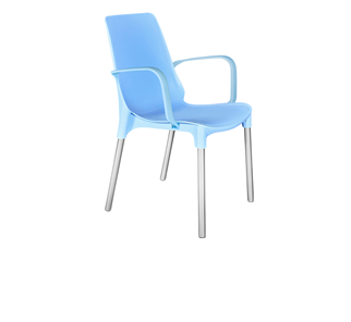Обеденный стул SHT-ST76/S424 (голубой/хром лак) в Орле