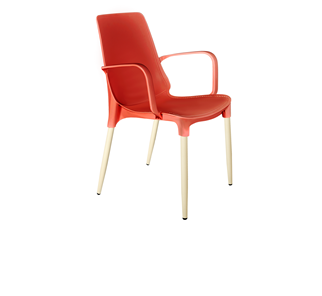 Обеденный стул SHT-ST76/S424-С (красный/ваниль) в Орле