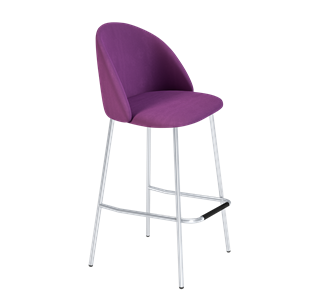 Барный стул SHT-ST35 / SHT-S29P (ягодное варенье/хром лак) в Орле