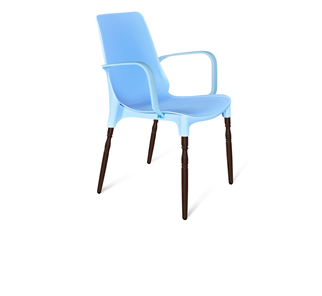 Обеденный стул SHT-ST76/S424-F (голубой/коричневый муар) в Орле - предосмотр