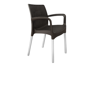 Обеденный стул SHT-ST68/S424 (черно-коричневый/хром лак) в Орле