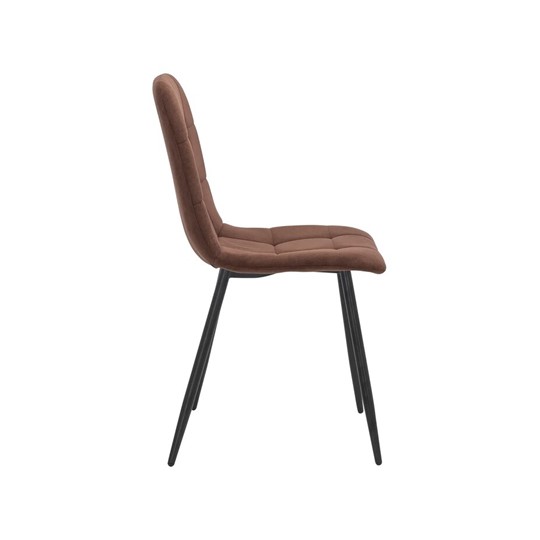 Обеденный стул Leset Скай (Металл черный/велюр Шоколад) в Орле - изображение 2