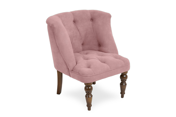 Мягкое кресло Бриджит розовый ножки коричневые в Орле
