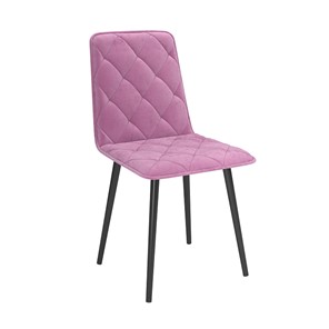 Кухонный стул Антика, велюр тенерифе розовый/Цвет металл черный в Орле