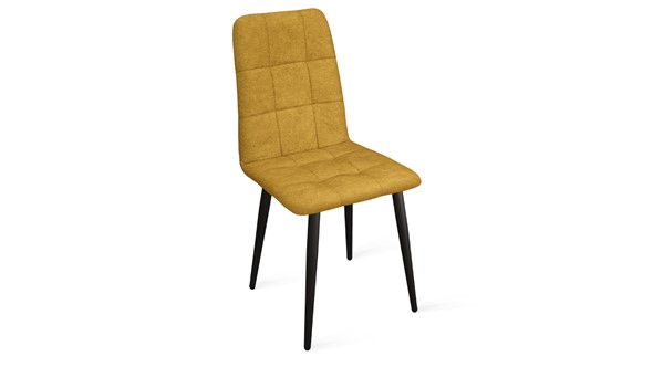 Обеденный стул Аспен К1С (Черный муар/Микровелюр Duna Curcuma) в Орле - изображение