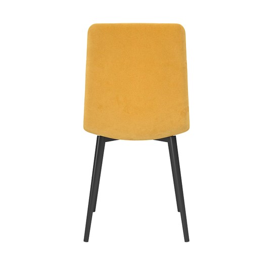 Обеденный стул Белла, велюр тенерифе куркума/Цвет металл черный в Орле - изображение 3