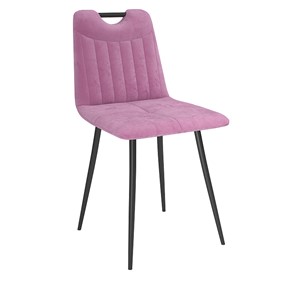Кухонный стул Брандо, велюр тенерифе розовый/Цвет металл черный в Орле