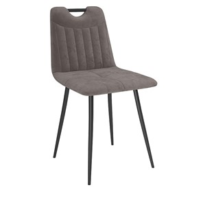 Кухонный стул Брандо, велюр тенерифе стоун/Цвет металл черный в Орле - предосмотр