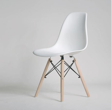 Обеденный стул DSL 110 Wood (белый) в Орле - изображение