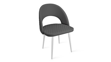 Обеденный стул Гэтсби К1К (Белый матовый/Кож.зам Polo Graphite) в Орле