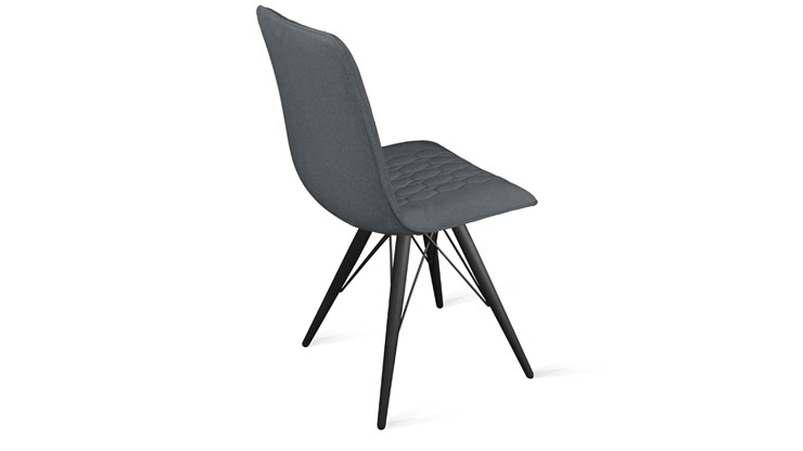 Обеденный стул Хьюго К3 (Черный муар/Микровелюр Jercy Graphite) в Орле - изображение 2