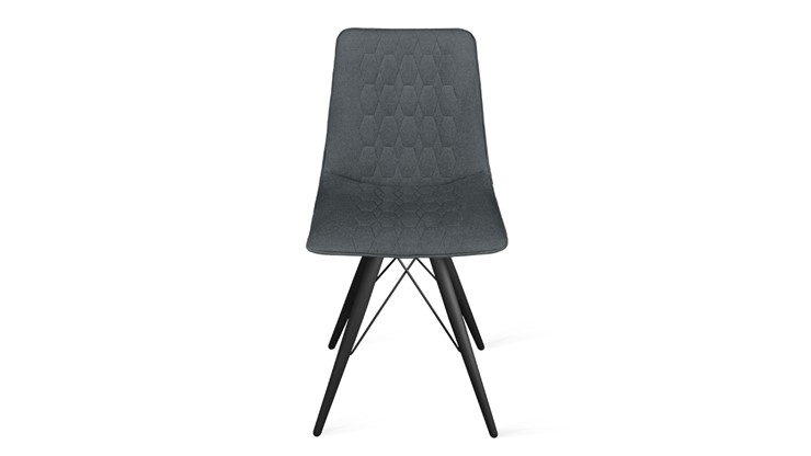 Обеденный стул Хьюго К3 (Черный муар/Микровелюр Jercy Graphite) в Орле - изображение 3