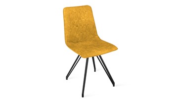 Обеденный стул Хьюго К4 (Черный муар/Микровелюр Wellmart Yellow) в Орле