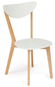 Обеденный стул MAXI (Макси), бук/МДФ 86x48,5x54,5 Белый/Натуральный Бук арт.19584 в Орле
