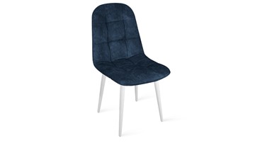 Обеденный стул Райс К1С (Белый матовый/Микровелюр Wellmart Blue) в Орле