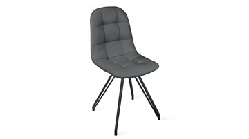 Обеденный стул Райс К4 (Черный муар/Кож.зам Polo Graphite) в Орле