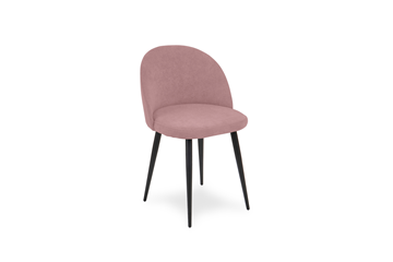 Мягкий стул для кухни Лайт розовый черные ножки в Орле