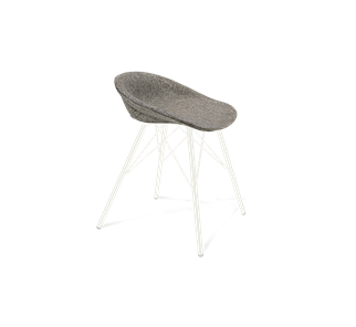 Обеденный стул SHT-ST19-SF1 / SHT-S37 (коричневый сахар/белый муар) в Орле