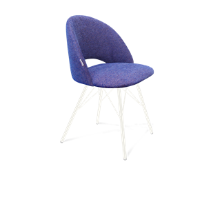 Обеденный стул SHT-ST34 / SHT-S37 (синий мираж/белый муар) в Орле