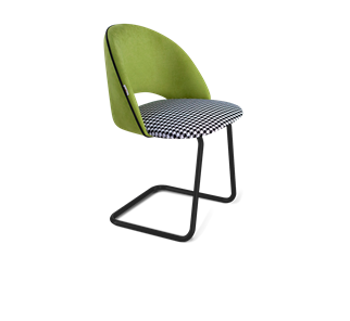 Обеденный стул SHT-ST34-3 / SHT-S45-1 (оливковый/гусиная лапка/черный муар) в Орле