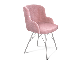 Обеденный стул SHT-ST39 / SHT-S37 (пыльная роза/хром лак) в Орле