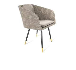 Обеденный стул SHT-ST43-1 / SHT-S95-1 (карамельный латте/черный муар/золото) в Орле