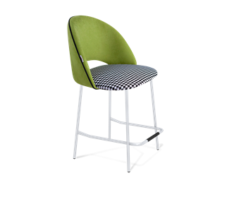 Полубарный стул SHT-ST34-3 / SHT-S29P-1 (оливковый/гусиная лапка/хром лак) в Орле