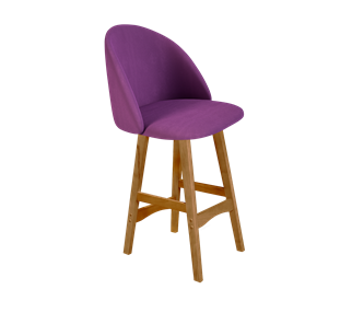 Полубарный стул SHT-ST35 / SHT-S65-1 (ягодное варенье/светлый орех) в Орле
