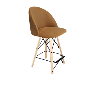 Полубарный стул SHT-ST35 / SHT-S80-1 (горчичный/прозрачный лак/черный) в Орле